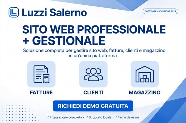 SITO WEB + GESTIONALE ALL IN ONE PER AZIENDE - Salerno | Assistenza Luzzi