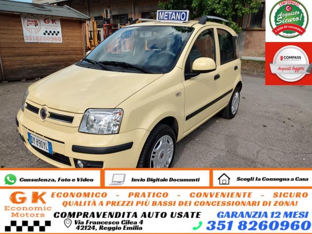 Fiat Panda 1.2 Dynamic NATURAL POWER MAMY, BENZINAMETANO, OK NEOPATENTATI, GARANZIA.12 MESI