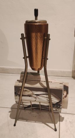 Portariviste vintage in rame e metallo – stile retrò - Foto 2