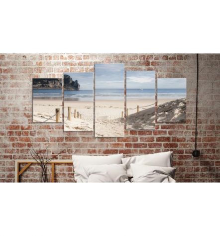 Quadro Sulla Spiaggia 100x50 E 200x100 ARREDALACASA - Foto 2