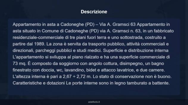Immobile in asta di 73 m², box auto in vendita a Cadoneghe - Foto 12