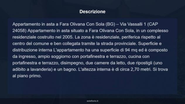 Immobile in asta di 94 m² in vendita a Fara Olivana con Sola - Foto 11