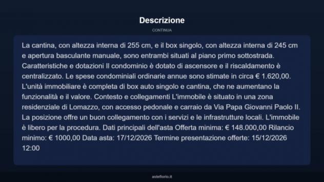 Immobile in asta di 84 m², box auto in vendita a Lomazzo - Foto 15