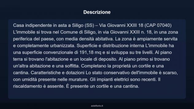 Immobile in asta di 191 m² in vendita a Siligo - Foto 3