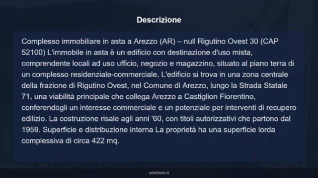 Immobile in asta di 422 m² in vendita a Arezzo - Foto 5