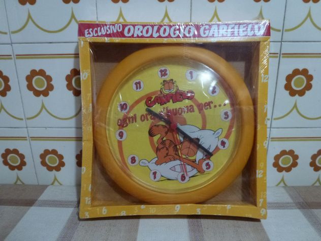 GARFIELD: Orologio da parete MAI usato e sigillato = ESCLUSIVO per COLLEZIONISTI - Foto 2