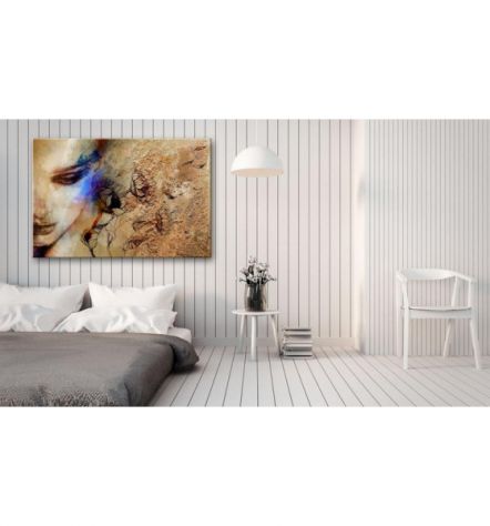 Quadro Vintage Con Una Ragazza Tra Le Rose - ARREDALACASA - Foto 2