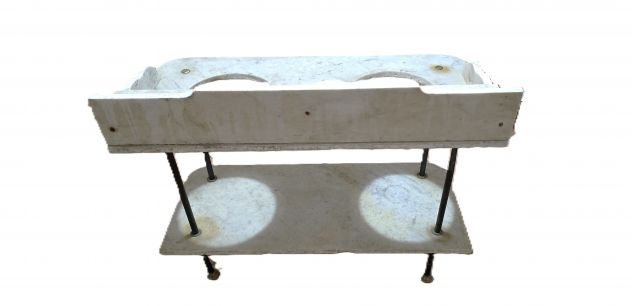 LAVABO IN MARMO CON DOPPIO FORO - Foto 3