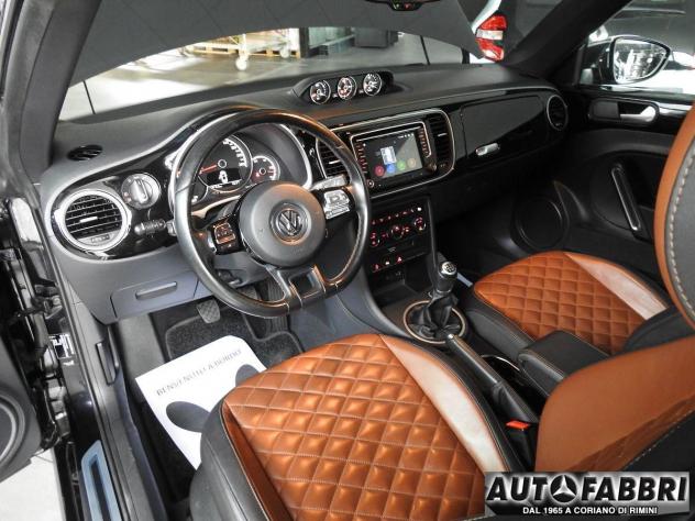 VOLKSWAGEN - New Beetle Cabrio 1.2 tSI Design Ltd Plus Car Play Navigatore Sat- Android A. Pelle Sport Design - Foto 5