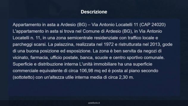 Immobile in asta di 106 m² con più di 5 locali e box auto in vendita a Ardesio - Foto 4