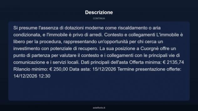 Immobile in asta di 20 m² in vendita a Cuorgnè - Foto 5