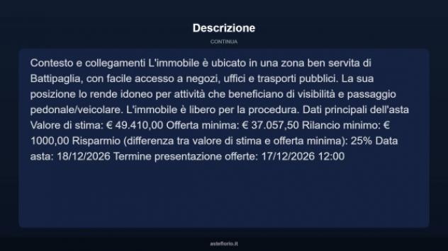 Immobile in asta di 36 m² in vendita a Battipaglia - Foto 5