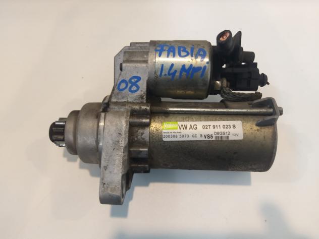 MOTORINO D' AVVIAMENTO SKODA Fabia S. Wagon 2° Serie 02T911023S benzina 1.4 (0714)