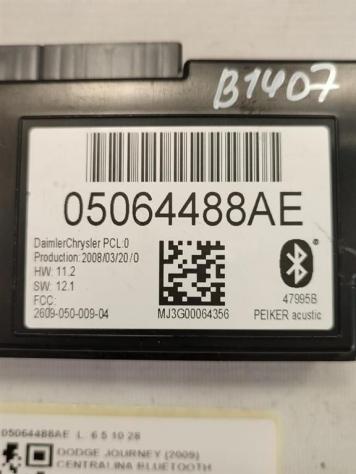 MODULO CONTROLLO BLUETOOTH DODGE Journey 1° Serie 05064488AE ECE (BWD) diesel 1968 (08) - Foto 2