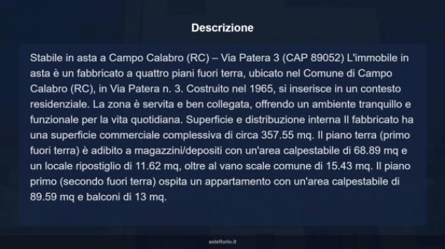 Immobile in asta di 357 m² in vendita a Campo Calabro - Foto 11