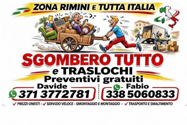 servizi di sgombro e trasloco