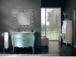 Mobile bagno completo, con marmo moderno laccato cod 7309