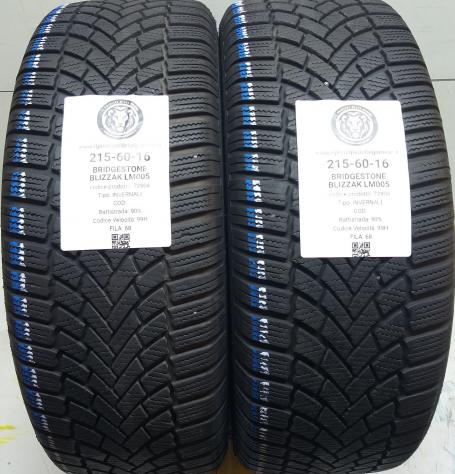 2 GOMME 215 60 16 BRIDGESTONE A72804