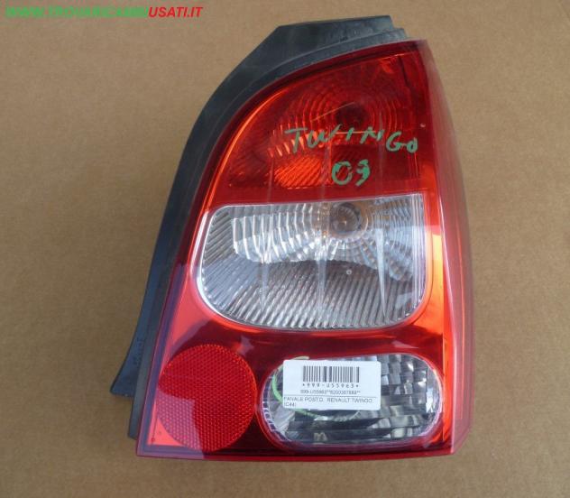 FANALE POST.D. RENAULT TWINGO (C44) Parti elettriche Fanaleria Fanali Fanale post. sx. RENAULT - TWINGO - 01-06-2007 - 01-12-2011