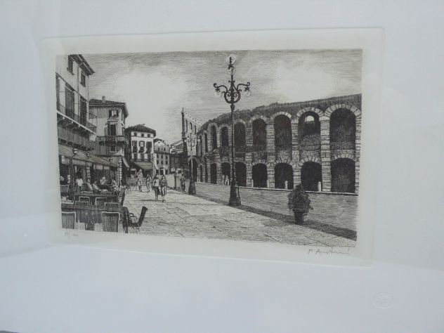 Acqueforti Verona Arena e Liston Stampe d'Arte L'Ippogrifo - Foto 2