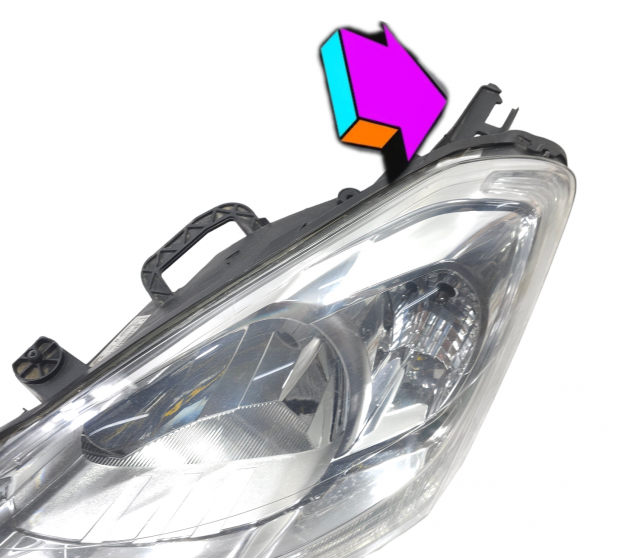 FARO ANTERIORE SINISTRO PEUGEOT Partner Tepee 9682828280 (08) - Foto 3