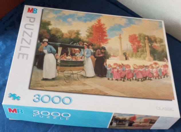 Puzzle MB da 3000 pezzi - La Promenade des enfants - Timoléon Marie Lobrichon - Foto 3