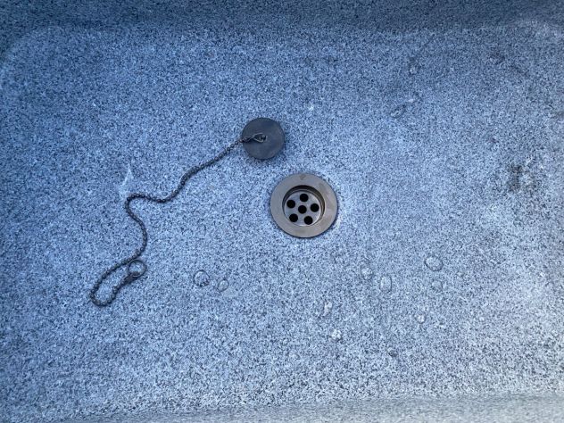 Lavello lavandino per cucina in pietra granito diorite 80/90cm 1 - Foto 4