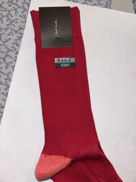 CALZE NUOVE DA UOMO IN COTONE FIRMATE ORIGINALI PAUL SMITH,MADE IN ITALY - Foto 2