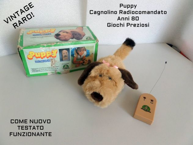 Puppy cagnolino radiocomandato (Giochi Preziosi) anni 80 RARO!