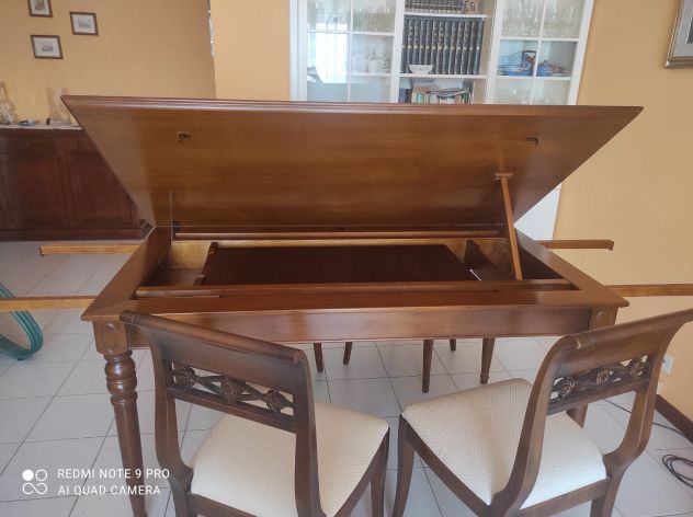 Le Fablier  Tavolo allungabile in legno  4 sedie - Foto 4