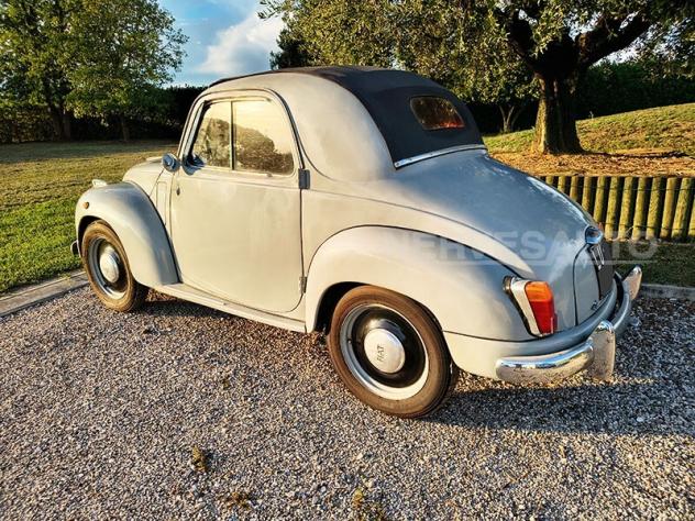Fiat Topolino C 1952 | GRIGIO CHIARO INTERNI NERI E ROSSI TARGHE NERE ORIGINALI - Foto 3