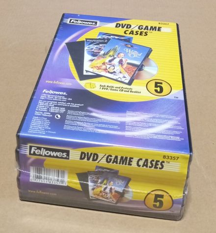 Custodie per CD/DVD Fellowes pacco da 5 pezzi – NUOVO INCELLOFANATO - Foto 4