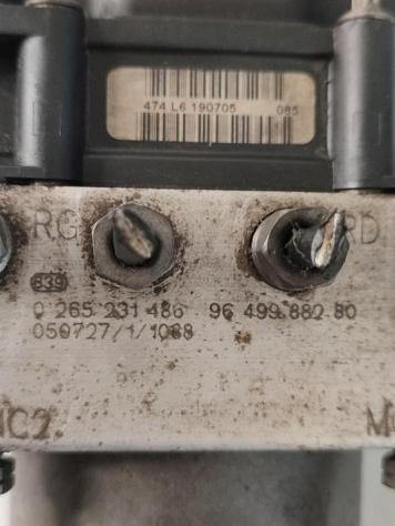CENTRALINA ABS PEUGEOT 307 Berlina 2° Serie 9649988280 0265231486 diesel 1560 (05) - Foto 2