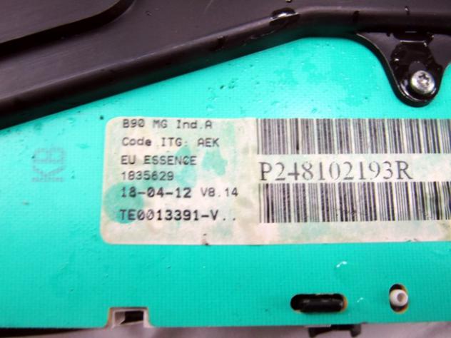 248102193R QUADRO STRUMENTI CONTACHILOMETRI DACIA LOGAN 1.6 B 62KW 5M 5P (2012) RICAMBIO USATO - Foto 2