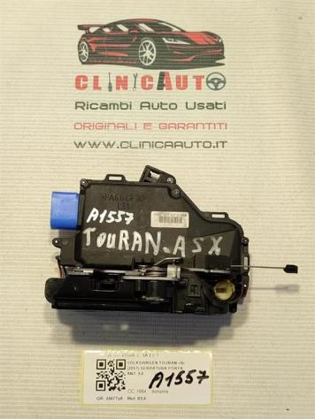 SERRATURA ANTERIORE SINISTRA VOLKSWAGEN Touran 2° Serie 3D1837015AB (0710) - Foto 3