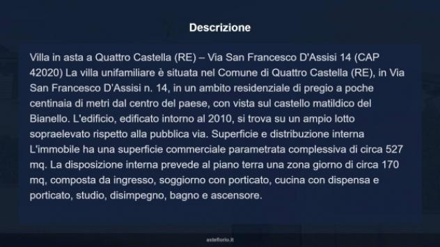 Immobile in asta di 527 m² con più di 5 locali in vendita a Quattro Castella - Foto 12