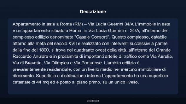Immobile in asta di 44 m² in vendita a Roma - Foto 4