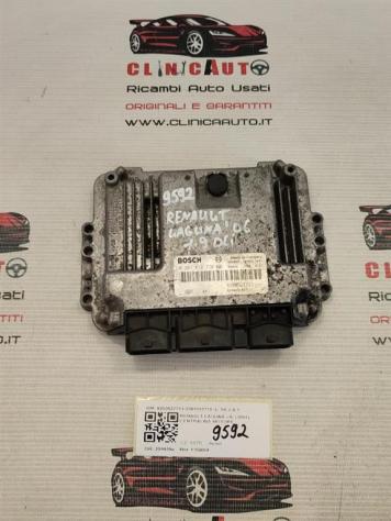 CENTRALINA MOTORE RENAULT Laguna Berlina 2° Serie 8200527713 0281012770 F9Q664 diesel 1870 (9801)