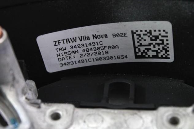 484305FA0A VOLANTE IN PELLE NISSAN MICRA 1.0 B 52KW 5M 5P (2018) RICAMBIO USATO - Foto 2