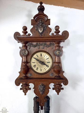 176357 Antico orologio a pendolo foresta nera del XIX secolo - Foto 5