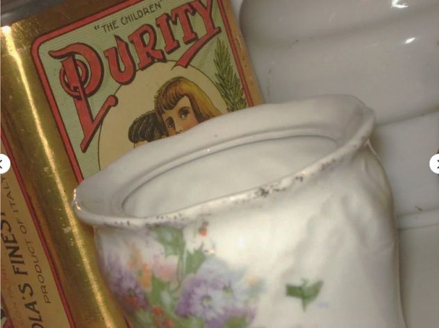 vaso porta pepe spezie vasetto porcellana anni 70 vintage cucina arredamento - Foto 6