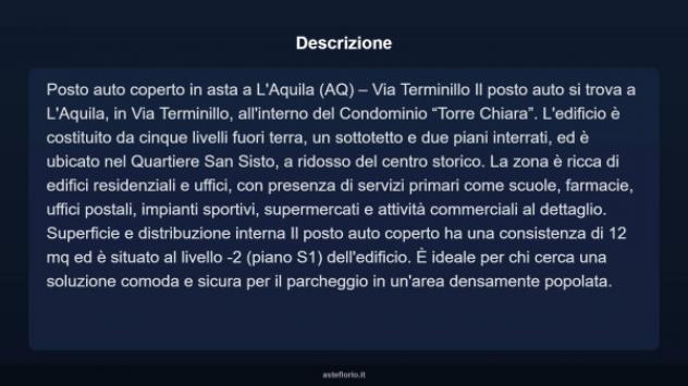 Immobile in asta di 12 m² in vendita a L'Aquila - Foto 4
