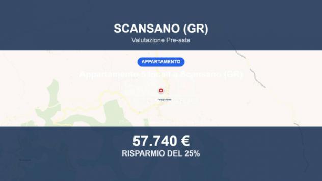 Immobile in asta di 75 m² in vendita a Scansano