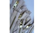 X81 Cerniere Lampo Zip metallo YKK da cm 20 col. Avorio – Pz. 20