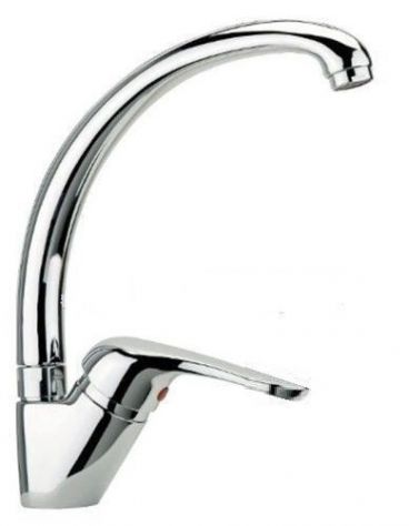RUBINETTO MISCELATORE LAVELLO CUCINA CASA BAGNO LAVABO BIDE' ACCIAIO INOX - Foto 2