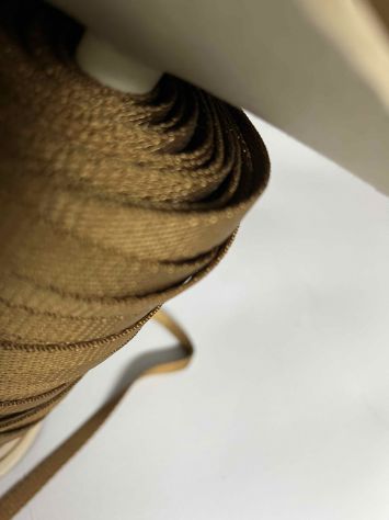 Nastro di cotone 10 mm marrone per manici e tracolle - Foto 5
