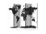 Paravento Con Mappamondo In Bianco E Nero ARREDALACASA N.2