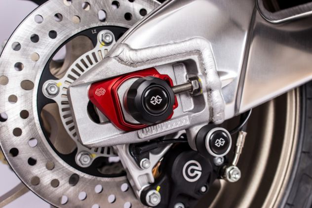 Aprilia Dorsoduro 750 1200 portatarga bauletto plexiglass terminale di scarico - Foto 6
