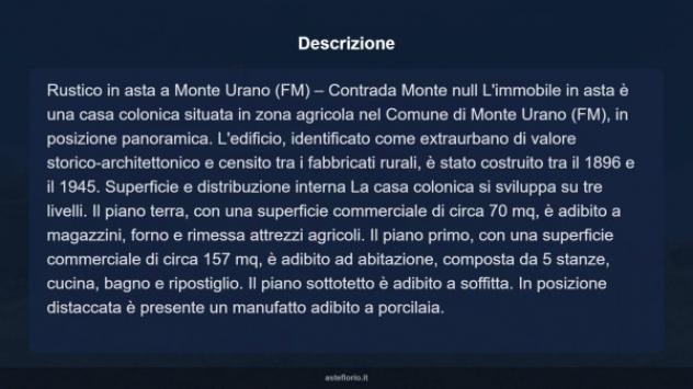 Immobile in asta di 157 m² con più di 5 locali in vendita a Monte Urano - Foto 12