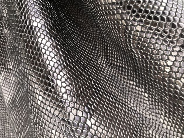 Pellame stampa pitone diamantato - Foto 7